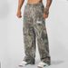 American Trendy Sweatpants Wide-leg Straight Casual Pants Fitness Loose Printing Camouflage Running Trousers Men_viptrois.com