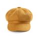 Women's New Deerskin Velvet Octagonal British Beret Korean Version Autumn And Winter Fashion Hat_viptrois.com