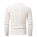Trendy Oversized Sweater For Men - Vintage Cable Knit Design Pullover | Soft Polyester Blend | Machine Washable | Sizes (White/Black/Red/Khaki/Blue)_viptrois.com