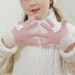 Kids' gloves Children's autumn and winter warm gloves schoolgirl half-finger writing cartoon cold-proof gloves_viptrois.com