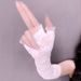 Sunshade Sleeves Summer Long Arm Covers Fingerless Elegant Lace Trim Open Finger Gloves Thin Women Driving Breathable_viptrois.com