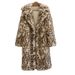 Men's Clothing Men's Personalized Fashion Fur Coat New Style Lynx Leopard Print Fox Fur Long Coat Casual Winter Warm Windbreaker_viptrois.com