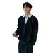 Autumn New High-Quality Loose Fashion Simple Casual Light Luxury High-End Men's Two-Piece Sweatshirt Set_viptrois.com