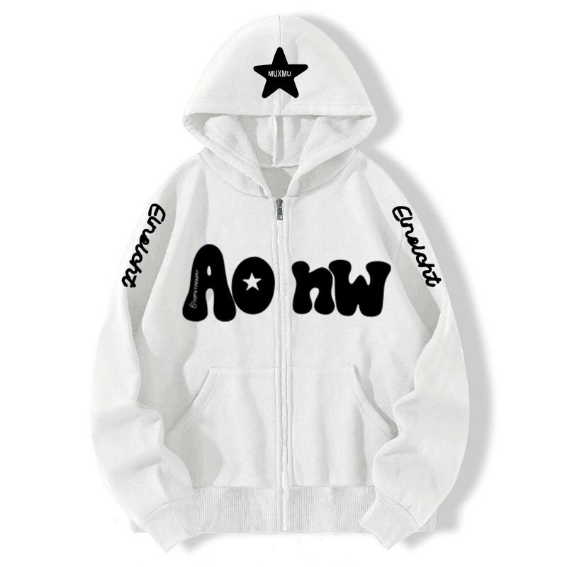 American Style Men's Fashion Brand Zip Up Hoodies Cardigan Sweater Zip Up Hoodie Trendy Casual Versatile Hooded Jacket For Men_viptrois.com