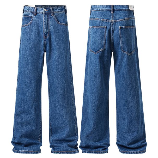 Men's Clothing & Archer0603 & Loose Flared Baggy Jeans For Men, CITYBOY Versatile Cleanfit Wide Leg Pants_viptrois.com
