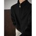 Men's Casual Stand Collar Half-Zip Sweatshirt With Jacquard Design - Lightweight Loose Fit Pullover For Autumn Winter_viptrois.com