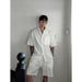 Men's Old Money Style Linen Suit Casual Summer Thin Relaxed Lazy Shirt Short Sleeve Shorts Complete Set_viptrois.com