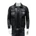 Men's Clothing Jacket Casual Leather Men's Biker Jacket Slim PU Leather Jacket With Lapel_viptrois.com
