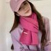 Autumn Winter New Trendy Scarf Wool Korean Fashion Warm Versatile Solid Color Knitted Style_viptrois.com
