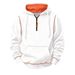 Unisex Half-Zip Hooded Sweatshirt - Cozy Fleece-Lined Pullover For Men & Women, Relaxed Fit Casual Warm Hoodie, Soft Breathable Fabric_viptrois.com