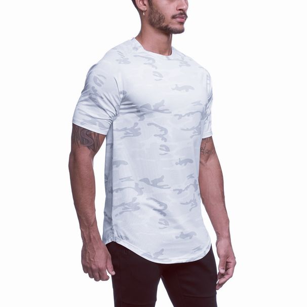 New For Summer Sports And Fitness, Short Sleeved Men's Quick Drying Training Body, Breathable T-shirt_viptrois.com