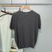 Men's Clothing Summer Thin New Pure Cotton Knitted Short Sleeved T Shirt For Women Round Neck Soft Hollow Hook Flower Thin Bottom T Shirt Top_viptrois.com