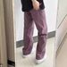American Purple Jeans For Men, Summer High Street Vibe Pants, Extended Length, Tall Straight Leg, Slightly Flared Pants_viptrois.com
