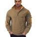 Pure 2025 Cross-Border Spring And Autumn European Size American Style Men's Outdoor Casual Embroidered Color Block Stand_viptrois.com