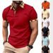 Summer Men's Short Sleeved Polo Shirt Male Business Office Casual Small Twill Fabric T-shirt European And American Plus Size Top_viptrois.com