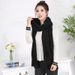 Knitted Autumn Winter Women Korean Style Solid Color Neck Warmer Wool Cashmere Scarf Shawl Couple_viptrois.com