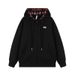 Men's Clothing American Plaid Cardigan Sweatshirt With Embroidered S Letter Loose Hooded Top Couple Trendy Brand Zipper Jacket_viptrois.com