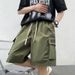 Men's Clothing Trendy Student Big Pocket Work Shorts Men's Summer Thin Loose Functional Sports Casual Five Point Pants_viptrois.com