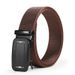 Men's Belts Men's Leather Belt Wholesale Acrylic Toothless Automatic Buckle Canvas Belt Nylon Casual Braided Pants Belt_viptrois.com