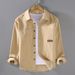 Workwear Shirt Jacket Men's Loose All Cotton Casual Spring Retro Pure Cotton Cardigan Shirt_viptrois.com