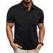 Men's Tactical Polo Shirt – Outdoor-Ready Short Sleeve With Dual Chest Pockets & Henley Collar (8 Colors, M-XXXL)_viptrois.com