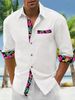 Men's Clothing Rock Style Casual Shirt – Long Sleeve Lapel Button-Up For Grunge & Streetwear Outfits_viptrois.com