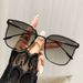 Women's Glasses Internet celebrity temperament sunglasses, large square frame, slim and fashionable, UV protection sunglasses_viptrois.com