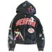 American Style Digital Print Hooded Sweatshirt For Women, Autumn Y2K Zipper Cardigan, Loose Casual Jacket New_viptrois.com