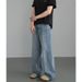 Men's Jeans Cross Border High Quality Vintage Washed Distressed Straight Loose Jeans Brand Autumn Casual Pants_viptrois.com