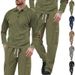 Men's Clothing Men's Casual Workwear Two-Piece Set - Relaxed Fit Jacket & Pants Outfit Fashion Trends Hot-selling_viptrois.com