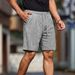 Men's Clothing Summer Heavy Jacquard Loose Shorts For Men Solid Color Trendy Outdoor Casual Style For Formal & Casual For Men_viptrois.com