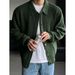 Men’s Slim-Fit Lapel Cardigan | Korean-Style Knit Sweater For Fall (M-3XL, Military Green & More)_viptrois.com