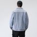 Light Blue Denim For Men, Spring Autumn 2025 New Style, Loose And Trendy, Lapel Workwear, Men's Jacket Trend_viptrois.com