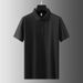 Men's Clothing Copper Silk T Shirt Men's Business Casual Short Sleeved Summer Tianma Mulberry Silk Lapel Men's Polo Shirt_viptrois.com