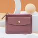 Wallet Card Cases Ladies Multifunctional Card Holder Short Stylish Simple Coin Holder Zipper Buckle Card Holder Coin Clip_viptrois.com