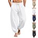 Summer Men's Hip Hop Wide Leg Pants Curved Slim Fit Plus Size Slit Commuter Patchwork Trousers_viptrois.com