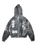 New Cross-Border Dark Horror Print Hoodie Loose Zipper Sweatshirt_viptrois.com