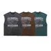 American Hip-Hop High Street Printed Raglan Sleeveless T-Shirt, Trendy Unisex Washed Vintage Tank Top_viptrois.com