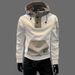 Casual New Collection Spring And Autumn Trendy Brand Handsome Patchwork Men's Hooded Hoodie Jacket_viptrois.com