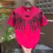 Men's Clothing New Summer Luxury Embroidered Rhinestone Versatile Wide Sleeve Men's Fashion Angel Wing Short Sleeve T Shirt_viptrois.com
