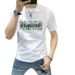 One Piece From The Source Factory Is Sent On Behalf Of Men's Slim-fitting Short Sleeves, Letter Hot Stamping, Round Neck, Breathable T-sleeves_viptrois.com
