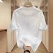 Men's Clothing Trendy Personalized Printed Short Sleeved T Shirt Summer Loose Korean Version Of All Match Round Neck Top_viptrois.com