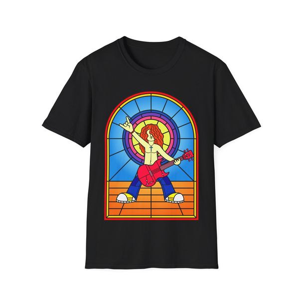 Stained Glass Rock Guitarist Tee, Musician Gift, Band Shirt, Guitar Player Top_viptrois.com