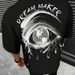 Men's Digital Print Eye T-Shirt - 2025 Spring Summer Trendy Short Sleeve Top (Black/White/Colorful)_viptrois.com