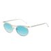 INS Style New Metal Light Luxury High End Oval Eyebrow Sunglasses For Men And Women Street Shooting T1401_viptrois.com
