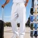 Men's Stretch Knit Jogger Pants – All-Season Straight-Leg Business Casual Trousers (Navy/Black/Army Green, S-Xxxl)_viptrois.com