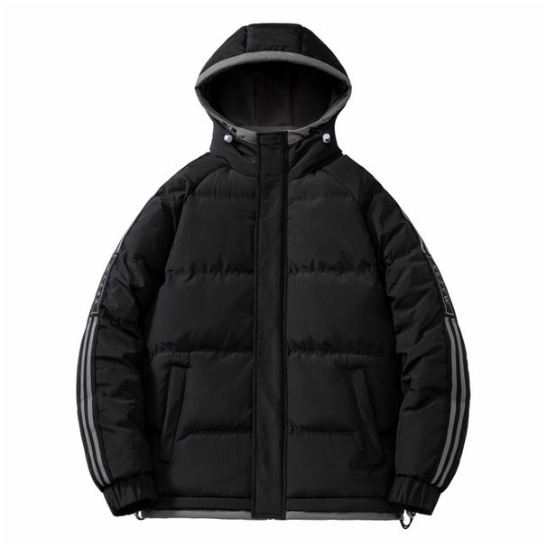 Winter New Thickened Hooded Trend Youth Fashion Casual Warm Large Size Cotton-padded Coat_viptrois.com