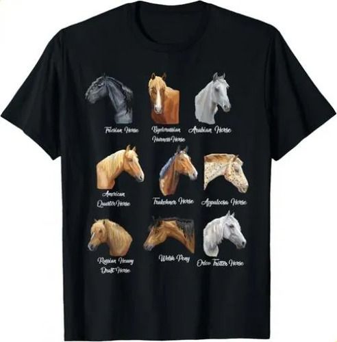 T-shirtt-shirthorse Breeds Equestrian Horseback Riding Gift_viptrois.com