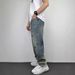 Autumn Casual Handsome Heavy Washed Retro Embroidered Jeans Men's Straight Loose Versatile Wide Leg Pants_viptrois.com