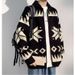 Pure Autum Witer America Retro Style Uique Kitted Sweater Jacket Me's Tredy Brad Jacquard Desig Loose Casual_viptrois.com